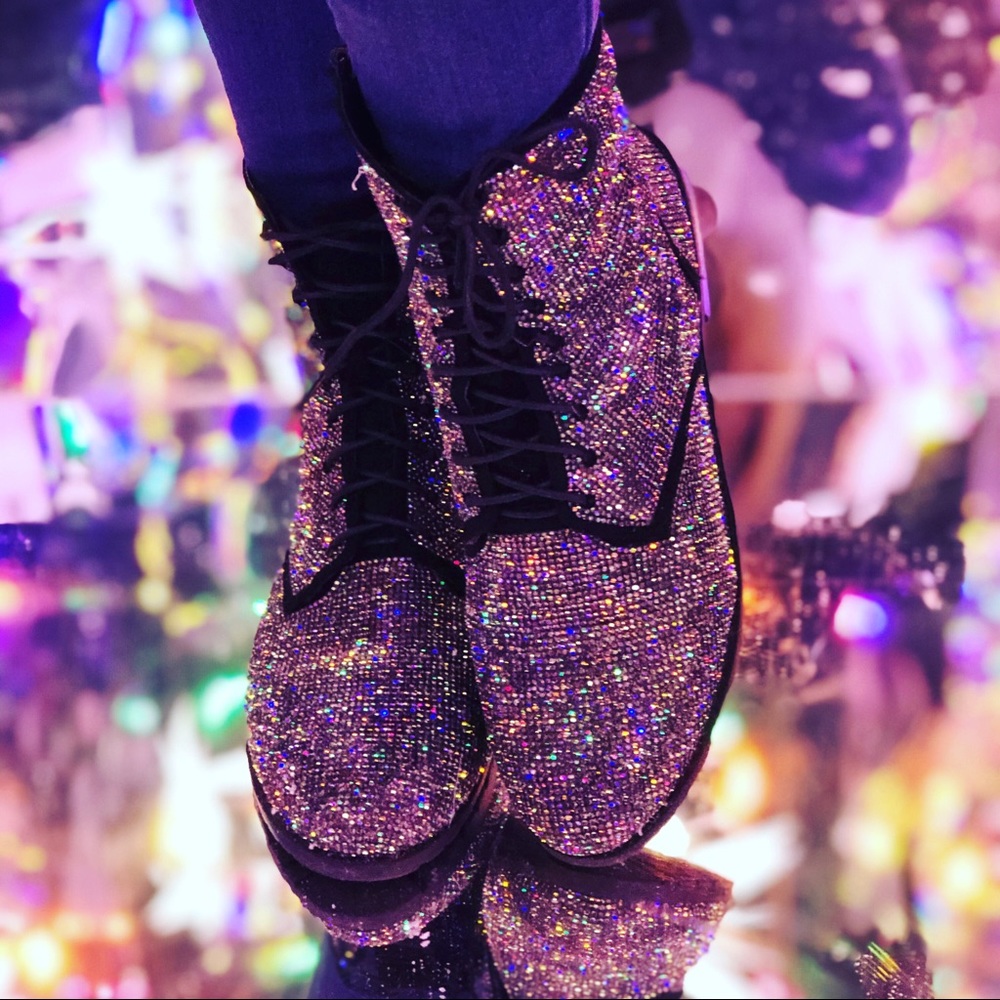 Blinged out boots